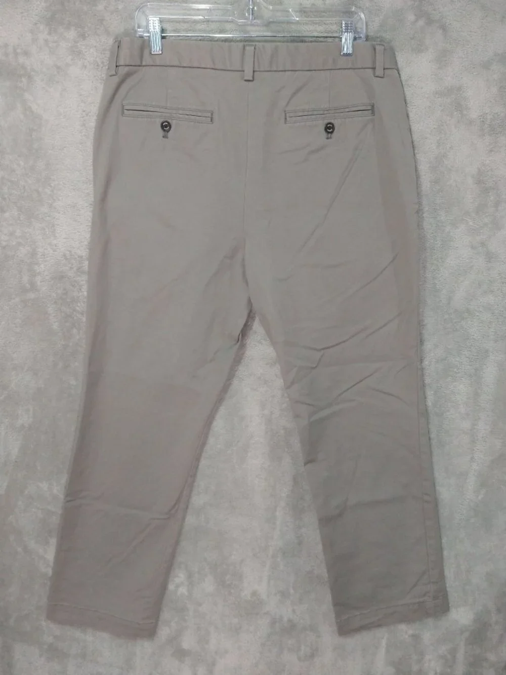 Banana Republic Pants Mens 36x30 Gray Aiden Chino Techmotion Flat Front Stretch